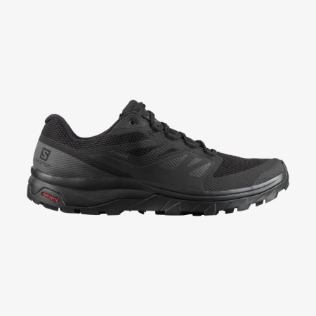 Salomon OUTLINE GORE-TEX Mens Hiking Shoes Black UK QXIR